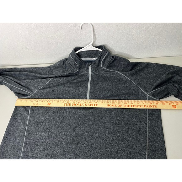 Slazenger Long Sleeve 1/4 Zip Shirt Golf Size Mens XXL Charcoal Gray - Picture 14 of 16